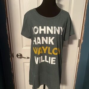 Music Legends Casual Green Tee